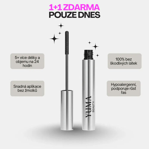 YumaBeauty| Iron přírodní prodlužující a vyživující řasenka..