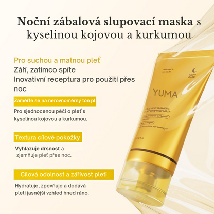 Yuma Beauty - Koreanische Maske mit Kurkuma & Kollagen