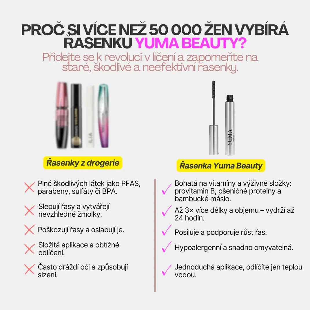 YumaBeauty| Natürliche verlängernde und nährende Mascara