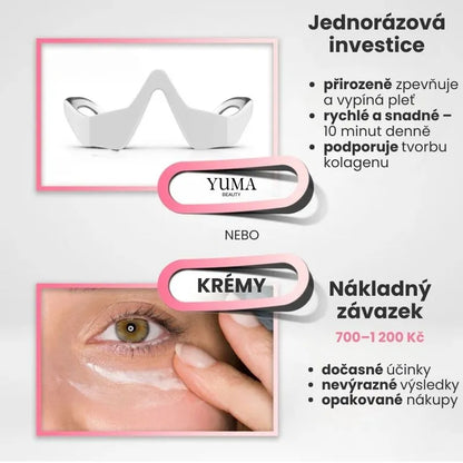 Oční LED terapie proti vráskám – YUMA RevitalEyes