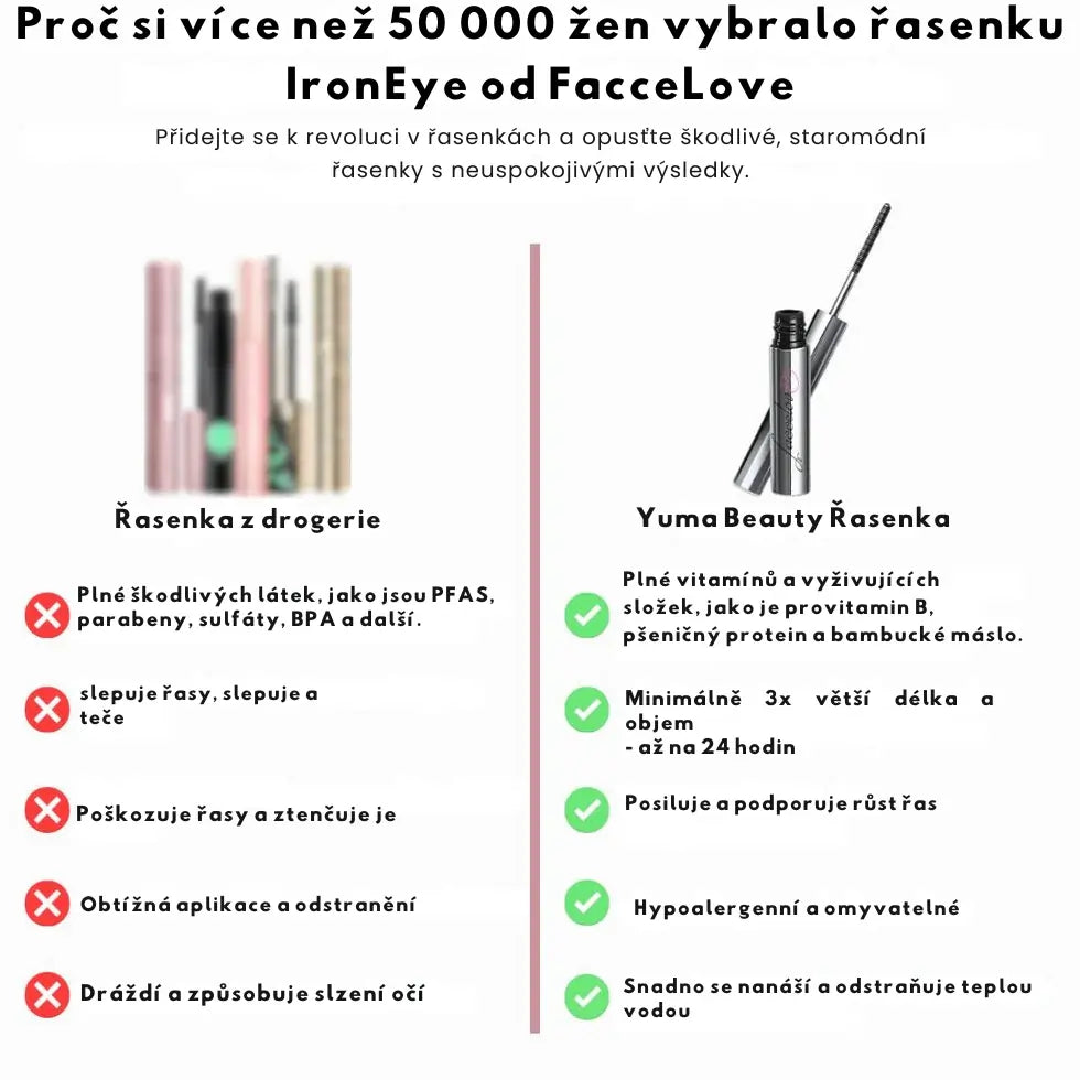 YumaBeauty| Natürliche verlängernde und nährende Mascara