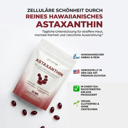 KlarsichtMD – Astaxanthin 12 mg Weichkapseln – Stellt auf natürliche Weise die Durchblutung und Energie wieder her und schützt lebenswichtige Organe